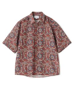 MEN'S BIGI / メンズビギ シャツ・ブラウス | プリントシアーハーフスリーブシャツ＜ハンドウォッシャブル・通気性＞
