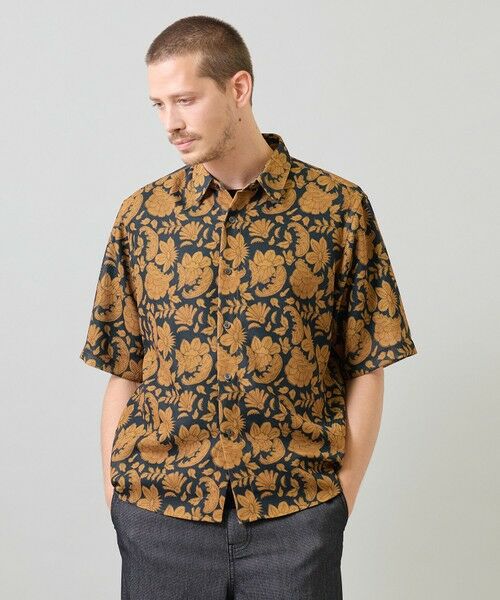 MEN'S BIGI / メンズビギ シャツ・ブラウス | プリントシアーハーフスリーブシャツ＜ハンドウォッシャブル・通気性＞ | 詳細1