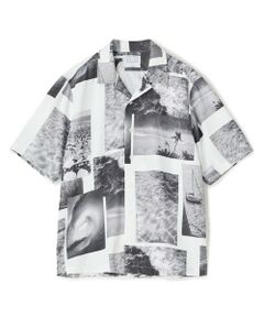 MEN'S BIGI / メンズビギ シャツ・ブラウス | フォトプリントオープンカラーハーフスリーブシャツ