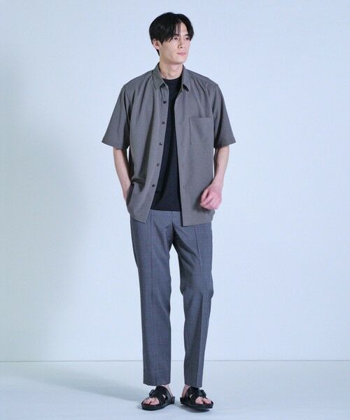 MEN'S BIGI / メンズビギ シャツ・ブラウス | ライトアムンゼンジャージハーフスリーブシャツ<ストレッチ・ハンドウォッシャブル> | 詳細2