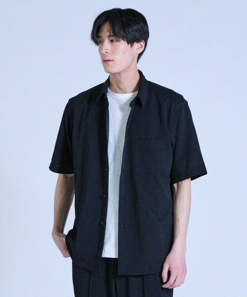 MEN'S BIGI / メンズビギ シャツ・ブラウス | ライトアムンゼンジャージハーフスリーブシャツ<ストレッチ・ハンドウォッシャブル> | 詳細6