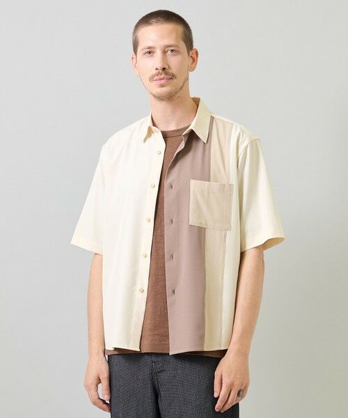 MEN'S BIGI / メンズビギ シャツ・ブラウス | マルチカラーコンビハーフスリーブシャツ＜ストレッチ・ハンドウォッシャブル＞ | 詳細4