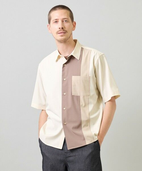MEN'S BIGI / メンズビギ シャツ・ブラウス | マルチカラーコンビハーフスリーブシャツ＜ストレッチ・ハンドウォッシャブル＞ | 詳細5