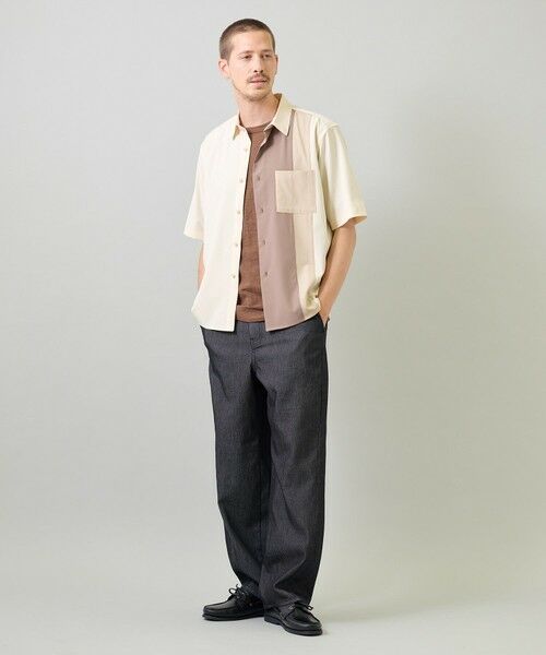 MEN'S BIGI / メンズビギ シャツ・ブラウス | マルチカラーコンビハーフスリーブシャツ＜ストレッチ・ハンドウォッシャブル＞ | 詳細6
