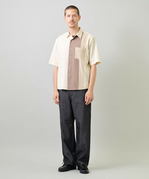 MEN'S BIGI / メンズビギ シャツ・ブラウス | マルチカラーコンビハーフスリーブシャツ＜ストレッチ・ハンドウォッシャブル＞ | 詳細7