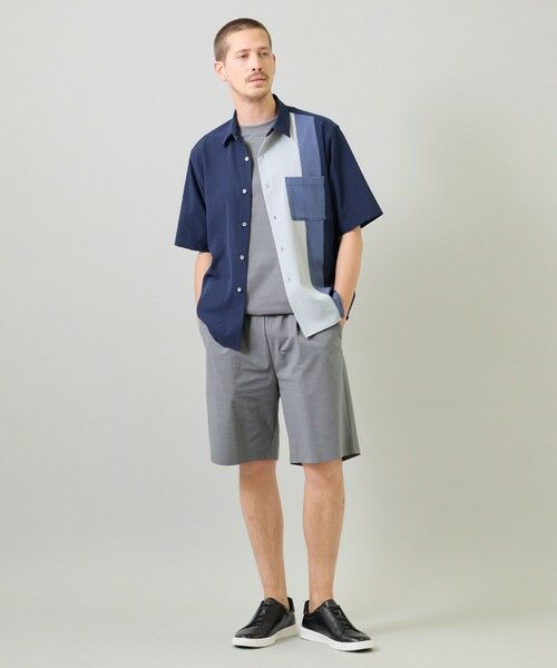 MEN'S BIGI / メンズビギ シャツ・ブラウス | マルチカラーコンビハーフスリーブシャツ＜ストレッチ・ハンドウォッシャブル＞ | 詳細12