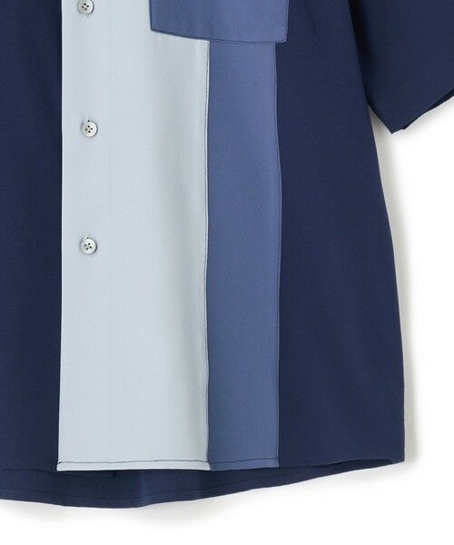 MEN'S BIGI / メンズビギ シャツ・ブラウス | マルチカラーコンビハーフスリーブシャツ＜ストレッチ・ハンドウォッシャブル＞ | 詳細7