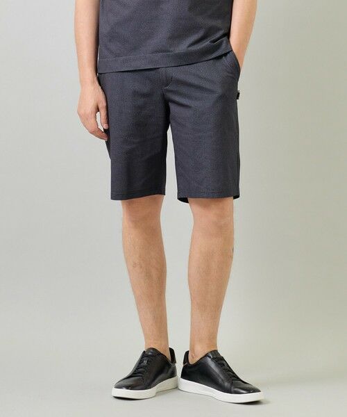 MEN'S BIGI / メンズビギ ショート・ハーフ・半端丈パンツ | ドットメッシュプリントハーフパンツ＜ストレッチ・軽量・ハンドウォッシャブル・通気性＞ | 詳細4