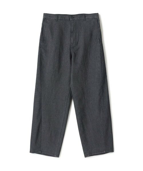 MEN'S BIGI / メンズビギ デニムパンツ | メッシュデニムワイド3Dパンツ<ストレッチ・ハンドウォッシャブル・通気性>(ブラック)