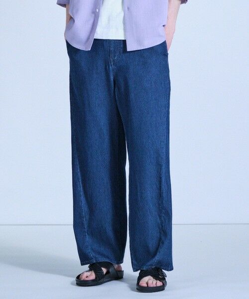 MEN'S BIGI / メンズビギ デニムパンツ | メッシュデニムワイド3Dパンツ<ストレッチ・ハンドウォッシャブル・通気性> | 詳細2