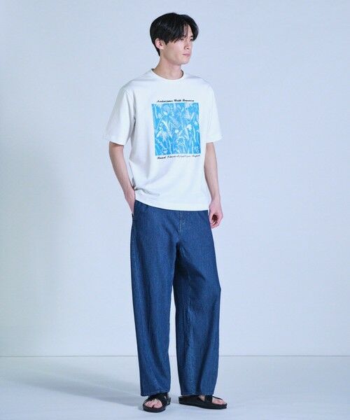MEN'S BIGI / メンズビギ デニムパンツ | メッシュデニムワイド3Dパンツ<ストレッチ・ハンドウォッシャブル・通気性> | 詳細3