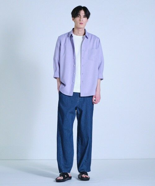 MEN'S BIGI / メンズビギ デニムパンツ | メッシュデニムワイド3Dパンツ<ストレッチ・ハンドウォッシャブル・通気性> | 詳細4