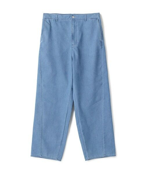 MEN'S BIGI / メンズビギ デニムパンツ | メッシュデニムワイド3Dパンツ<ストレッチ・ハンドウォッシャブル・通気性>(ライトブルー)