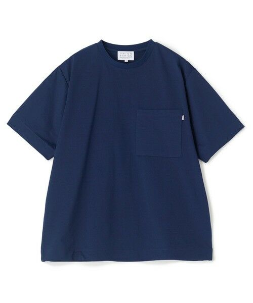 MEN'S BIGI / メンズビギ Tシャツ | ペーパータッチドローコードTシャツ＜ストレッチ・速乾・マシンウォッシャブル・イージーケア接触冷感＞（ネイビー）