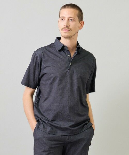 MEN'S BIGI / メンズビギ ポロシャツ | ドットメッシュプリントポロシャツ＜ストレッチ・軽量・ハンドウォッシャブル・通気性＞ | 詳細4