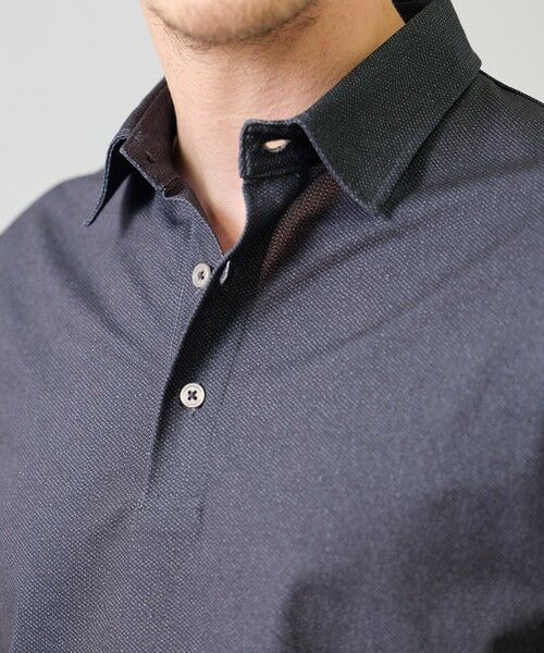 MEN'S BIGI / メンズビギ ポロシャツ | ドットメッシュプリントポロシャツ＜ストレッチ・軽量・ハンドウォッシャブル・通気性＞ | 詳細7
