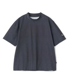 MEN'S BIGI / メンズビギ Tシャツ | ドットメッシュプリントモックネックTシャツ＜ストレッチ・軽量・ハンドウォッシャブル・通気性＞