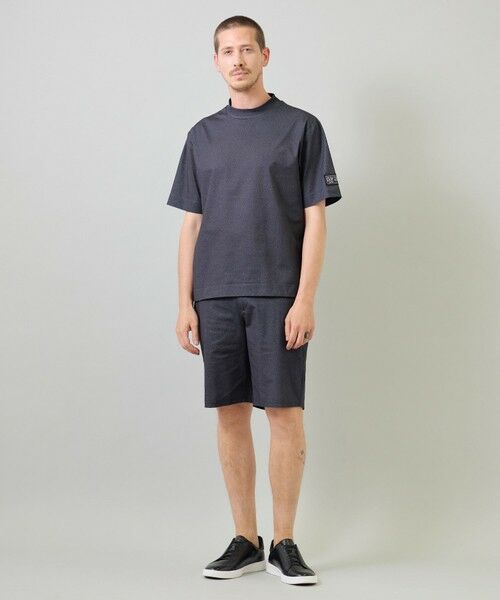 MEN'S BIGI / メンズビギ Tシャツ | ドットメッシュプリントモックネックTシャツ＜ストレッチ・軽量・ハンドウォッシャブル・通気性＞ | 詳細4