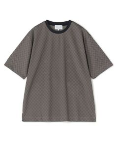 MEN'S BIGI / メンズビギ Tシャツ | ジオメトリックジャガードTシャツ＜ストレッチ・マシンウォッシャブル＞