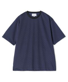 MEN'S BIGI / メンズビギ Tシャツ | ジオメトリックジャガードTシャツ＜ストレッチ・マシンウォッシャブル＞
