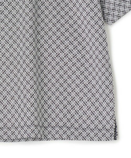 MEN'S BIGI / メンズビギ Tシャツ | ジオメトリックジャガードTシャツ＜ストレッチ・マシンウォッシャブル＞ | 詳細4