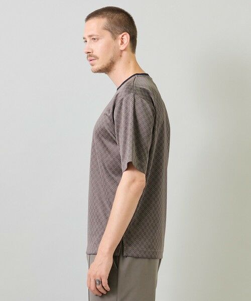 MEN'S BIGI / メンズビギ Tシャツ | ジオメトリックジャガードTシャツ＜ストレッチ・マシンウォッシャブル＞ | 詳細11