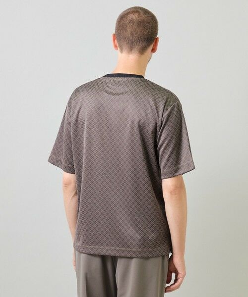 MEN'S BIGI / メンズビギ Tシャツ | ジオメトリックジャガードTシャツ＜ストレッチ・マシンウォッシャブル＞ | 詳細12