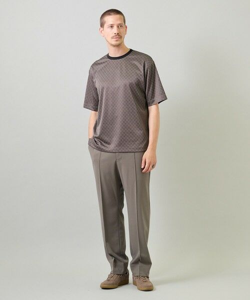 MEN'S BIGI / メンズビギ Tシャツ | ジオメトリックジャガードTシャツ＜ストレッチ・マシンウォッシャブル＞ | 詳細13