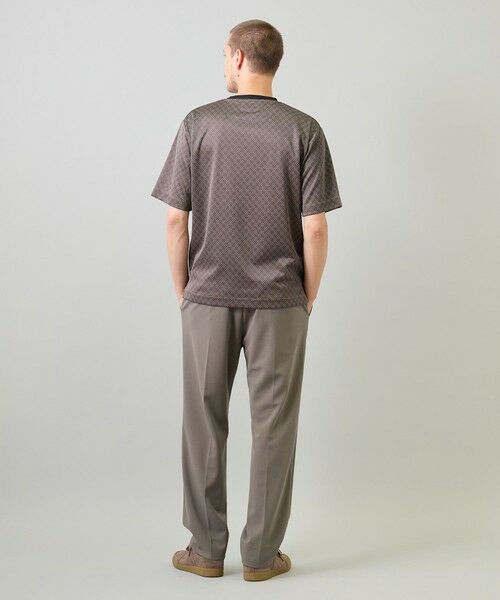MEN'S BIGI / メンズビギ Tシャツ | ジオメトリックジャガードTシャツ＜ストレッチ・マシンウォッシャブル＞ | 詳細15