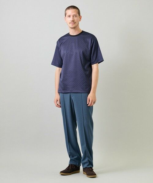 MEN'S BIGI / メンズビギ Tシャツ | ジオメトリックジャガードTシャツ＜ストレッチ・マシンウォッシャブル＞ | 詳細18