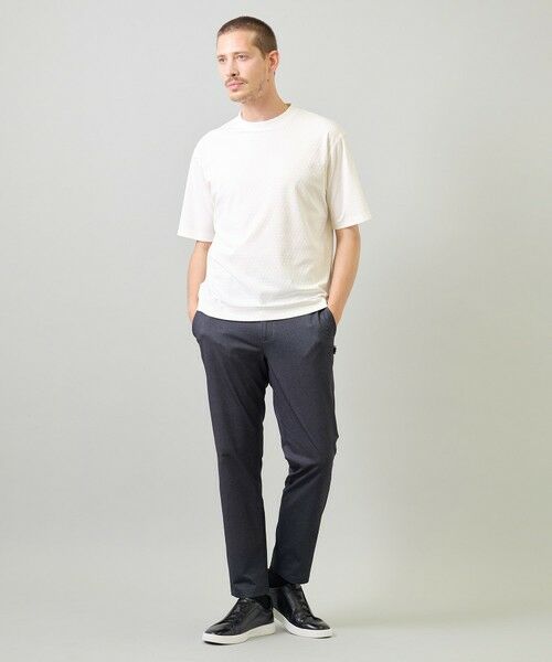 MEN'S BIGI / メンズビギ Tシャツ | マルチファンクションジャガードTシャツ＜ストレッチ・速乾・イージーケア・ハンドウォッシャブル・UVカット・抗菌・防臭＞ | 詳細2