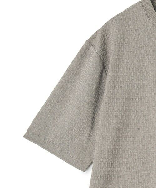 MEN'S BIGI / メンズビギ Tシャツ | マルチファンクションジャガードTシャツ<ストレッチ・速乾・イージーケア・ハンドウォッシャブル・UVカット・抗菌・防臭> | 詳細4