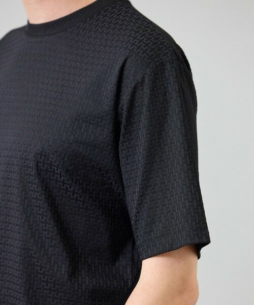 MEN'S BIGI / メンズビギ Tシャツ | マルチファンクションジャガードTシャツ＜ストレッチ・速乾・イージーケア・ハンドウォッシャブル・UVカット・抗菌・防臭＞ | 詳細18