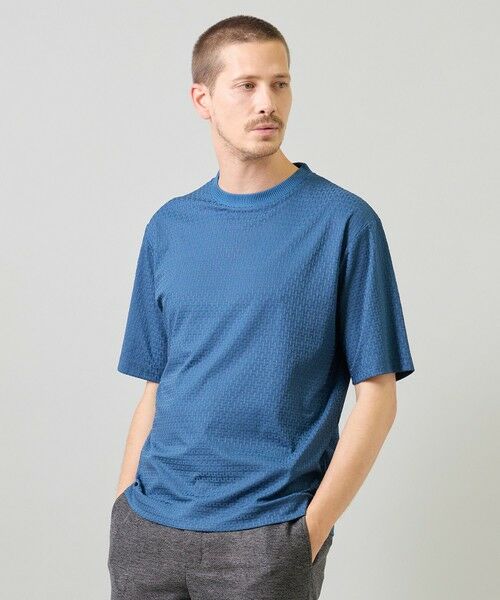 MEN'S BIGI / メンズビギ Tシャツ | マルチファンクションジャガードTシャツ＜ストレッチ・速乾・イージーケア・ハンドウォッシャブル・UVカット・抗菌・防臭＞ | 詳細20