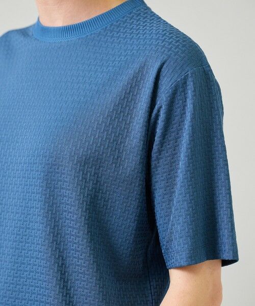 MEN'S BIGI / メンズビギ Tシャツ | マルチファンクションジャガードTシャツ＜ストレッチ・速乾・イージーケア・ハンドウォッシャブル・UVカット・抗菌・防臭＞ | 詳細22