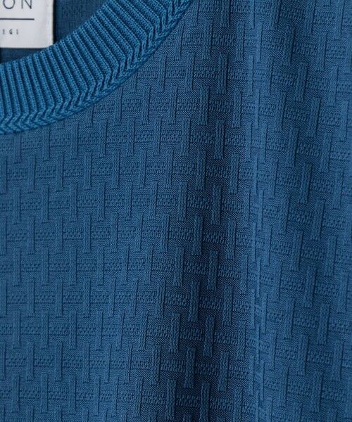 MEN'S BIGI / メンズビギ Tシャツ | マルチファンクションジャガードTシャツ<ストレッチ・速乾・イージーケア・ハンドウォッシャブル・UVカット・抗菌・防臭> | 詳細8