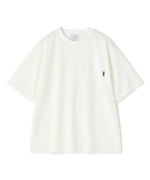 MEN'S BIGI / メンズビギ Tシャツ | 梨地ポンチポケットTシャツ＜ストレッチ・マシンウォッシャブル＞（ホワイト）