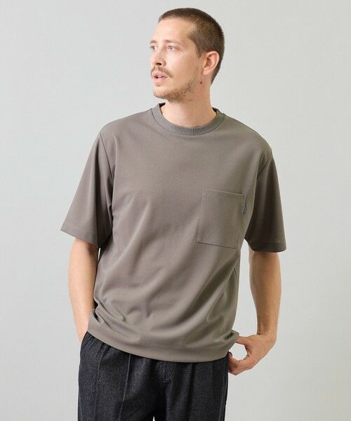 MEN'S BIGI / メンズビギ Tシャツ | 梨地ポンチポケットTシャツ＜ストレッチ・マシンウォッシャブル＞ | 詳細9