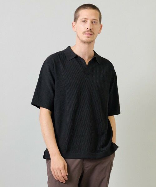 MEN'S BIGI / メンズビギ ポロシャツ | ポリエステルニットポロシャツ | 詳細1