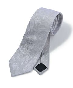 MEN'S BIGI / メンズビギ ネクタイ | シャドーペイズリー×ドット 小剣クレリック