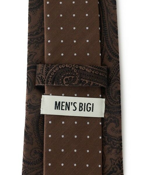 MEN'S BIGI / メンズビギ ネクタイ | シャドーペイズリー×ドット 小剣クレリック | 詳細2