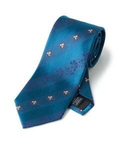 MEN'S BIGI / メンズビギ ネクタイ | 【TIE YOUR TIE /タイユアタイ】フローラル×シャドーストライプ柄ネクタイ