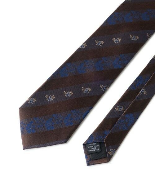 MEN'S BIGI / メンズビギ ネクタイ | 【TIE YOUR TIE /タイユアタイ】フローラル×シャドーストライプ柄ネクタイ | 詳細3