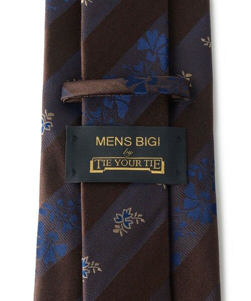MEN'S BIGI / メンズビギ ネクタイ | 【TIE YOUR TIE /タイユアタイ】フローラル×シャドーストライプ柄ネクタイ | 詳細4