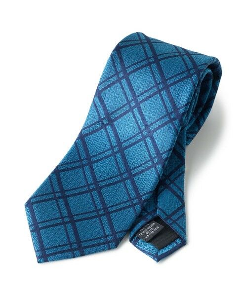 MEN'S BIGI / メンズビギ ネクタイ | 【TIE YOUR TIE /タイユアタイ】ヴィンテージチェック柄ネクタイ（ブルー系）