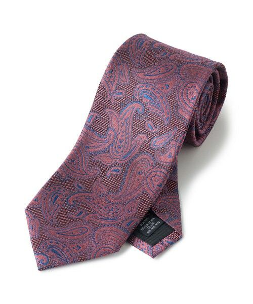 MEN'S BIGI / メンズビギ ネクタイ | 【TIE YOUR TIE /タイユアタイ】配色ペイズリー柄ネクタイ（ピンク系）