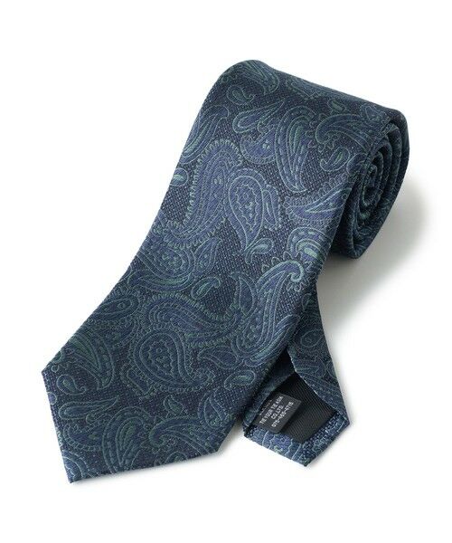 MEN'S BIGI / メンズビギ ネクタイ | 【TIE YOUR TIE /タイユアタイ】配色ペイズリー柄ネクタイ（グリーン系）