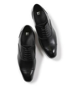 MEN'S BIGI / メンズビギ ビジネス・ドレスシューズ | スコッチガードレザー ストレートチップシューズ