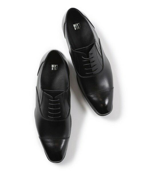 MEN'S BIGI / メンズビギ ビジネス・ドレスシューズ | スコッチガードレザー ストレートチップシューズ（ブラック）