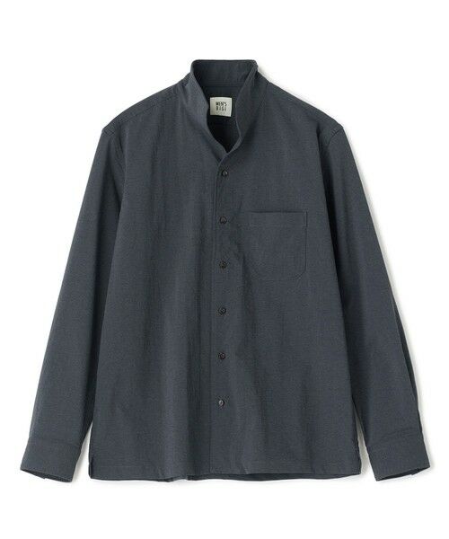MEN'S BIGI / メンズビギ シャツ・ブラウス | SMARTTECH ナイロンストレッチ スタンドカラーシャツ＜接触冷感/ストレッチ/防シワ性/ウォッシャブル＞（グレー）